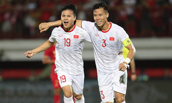 Tuyển Việt Nam đang đứng đầu bảng G với thành tích bất bại sau 5 trận, giành 11 điểm.